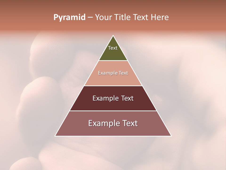 Mother's And Baby's Hands - Sepia PowerPoint Template