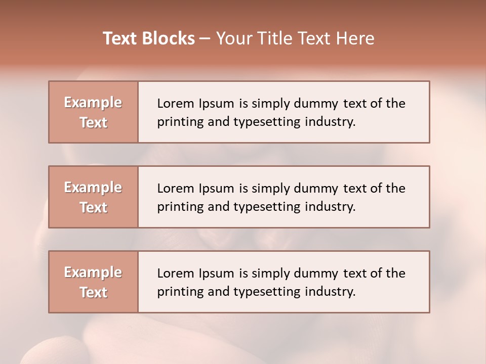 Mother's And Baby's Hands - Sepia PowerPoint Template