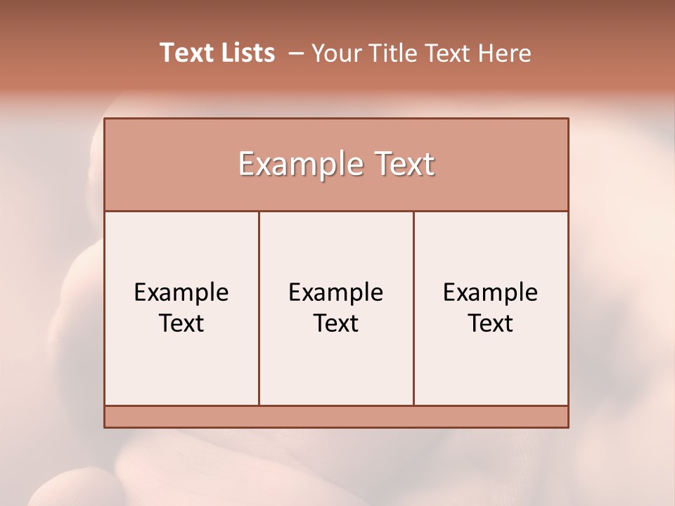 Mother's And Baby's Hands - Sepia PowerPoint Template