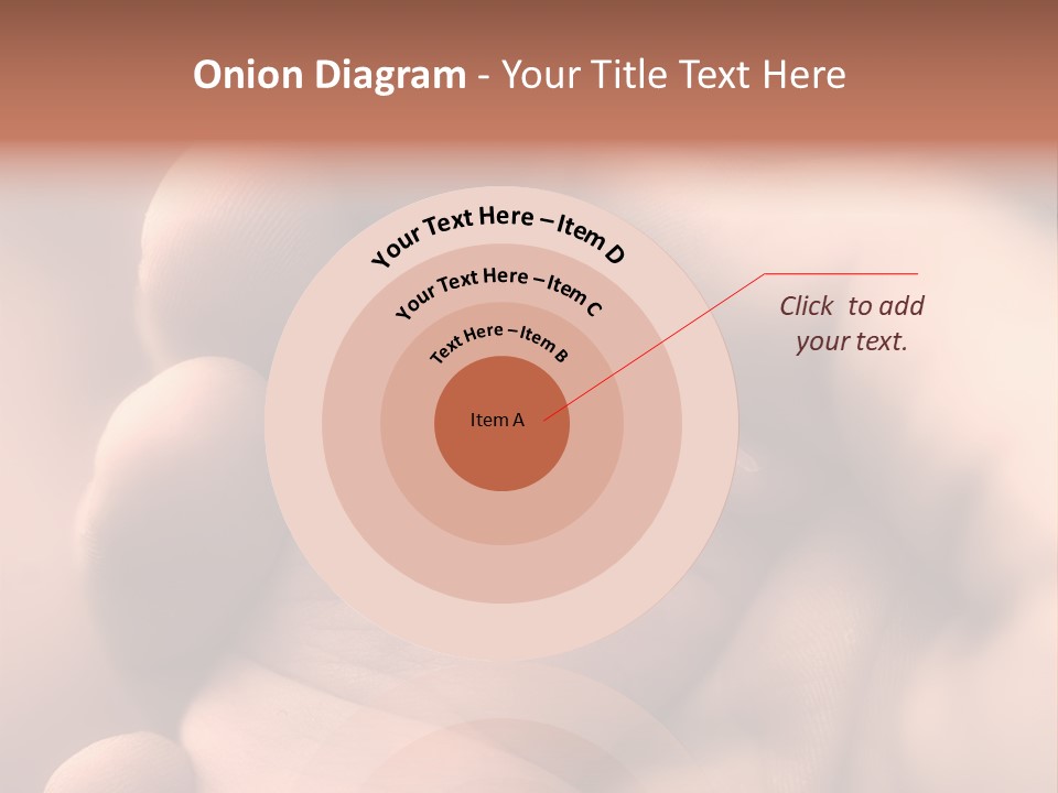 Mother's And Baby's Hands - Sepia PowerPoint Template