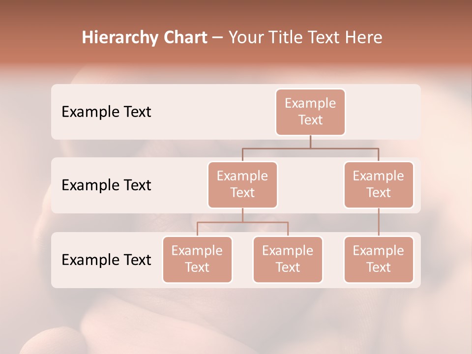 Mother's And Baby's Hands - Sepia PowerPoint Template