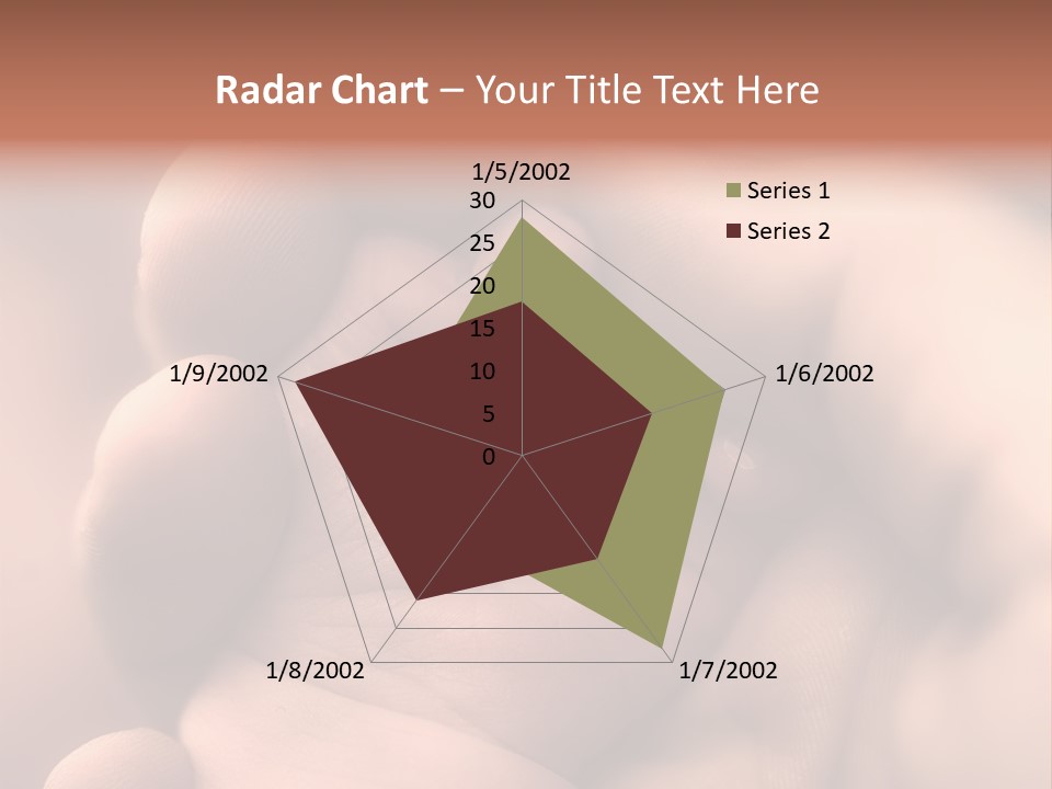 Mother's And Baby's Hands - Sepia PowerPoint Template