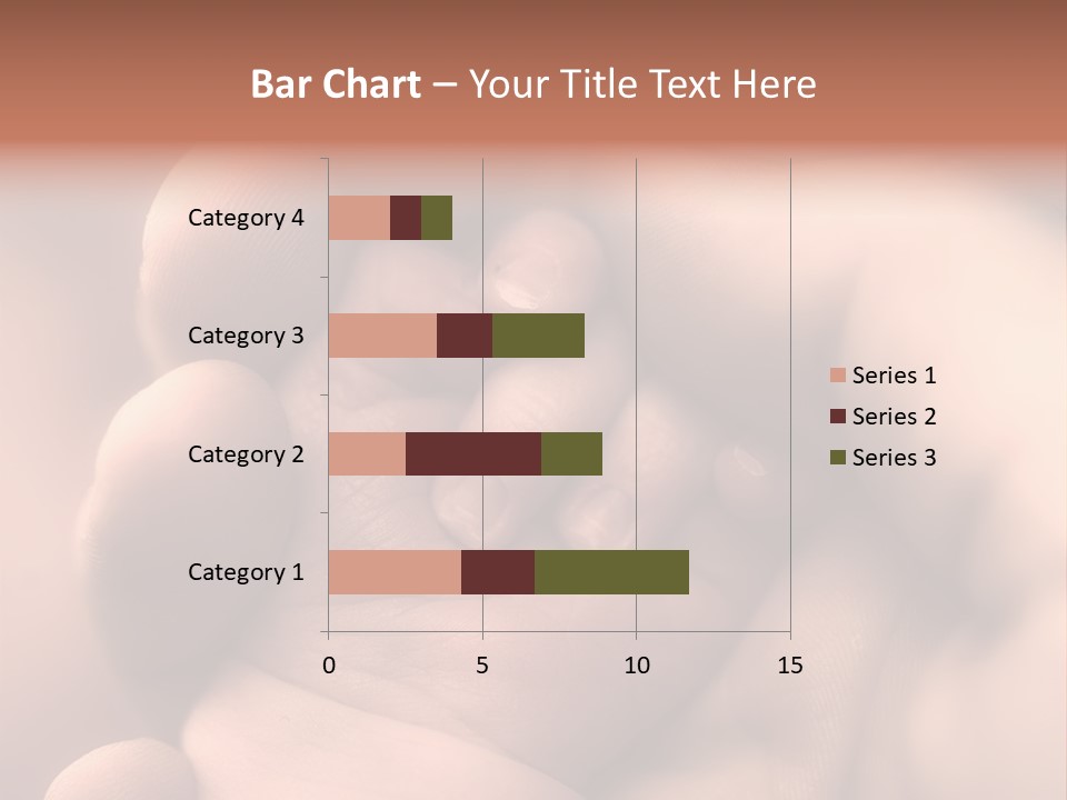 Mother's And Baby's Hands - Sepia PowerPoint Template