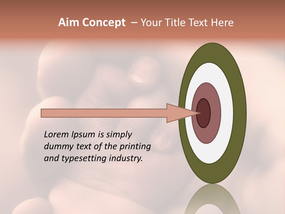 Mother's And Baby's Hands - Sepia PowerPoint Template