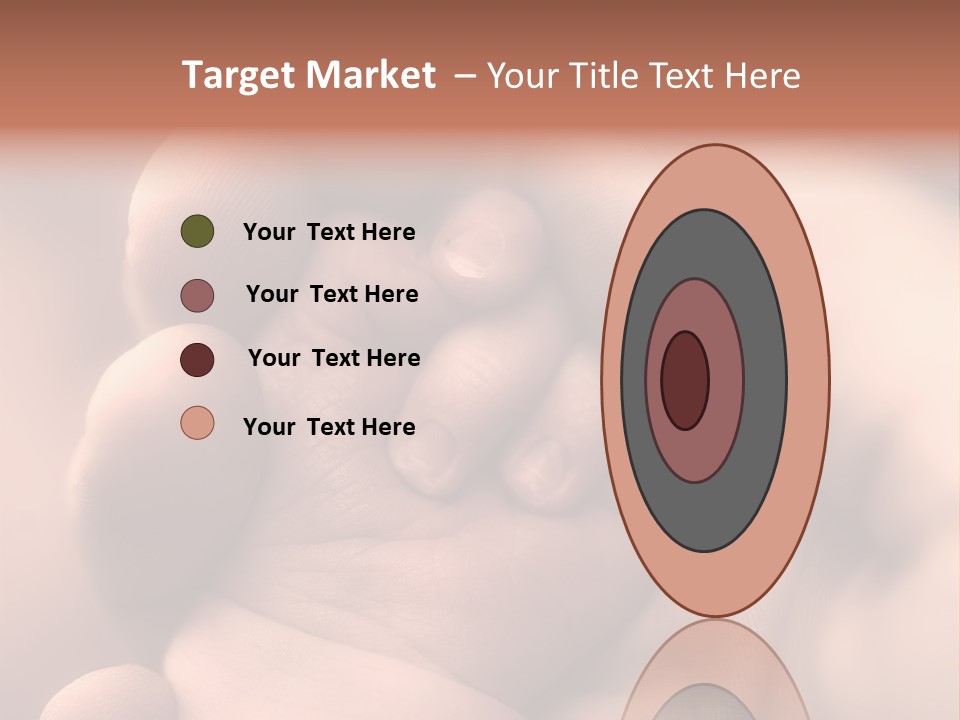 Mother's And Baby's Hands - Sepia PowerPoint Template