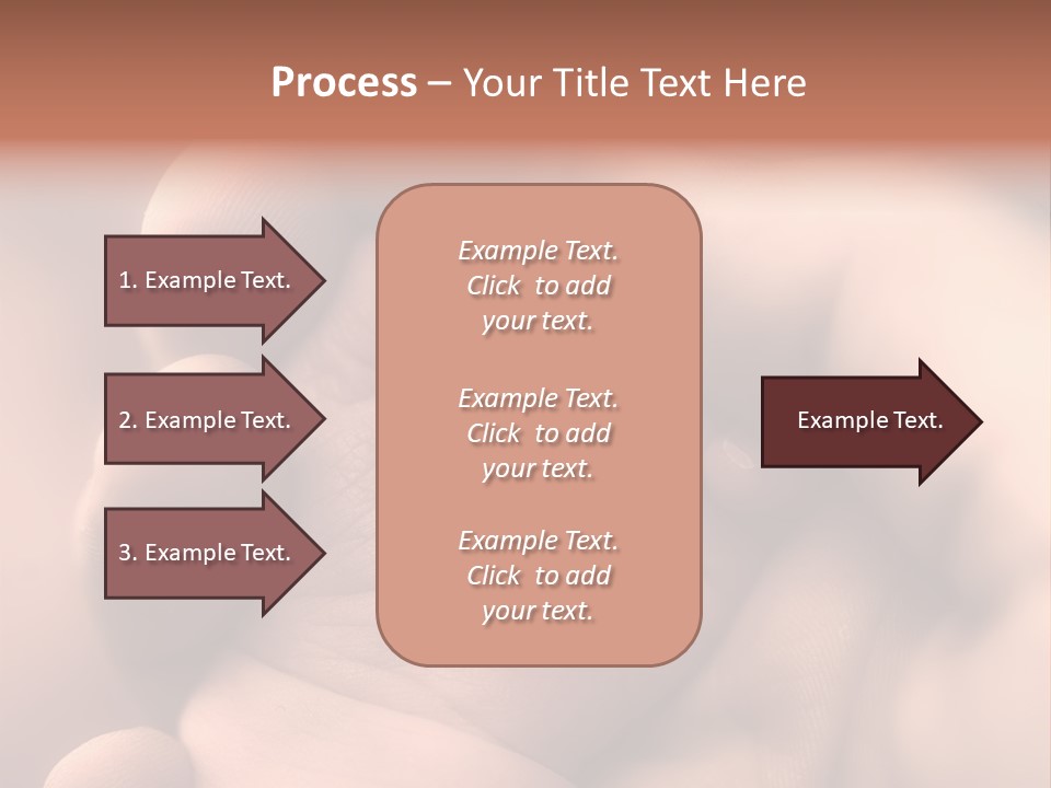 Mother's And Baby's Hands - Sepia PowerPoint Template