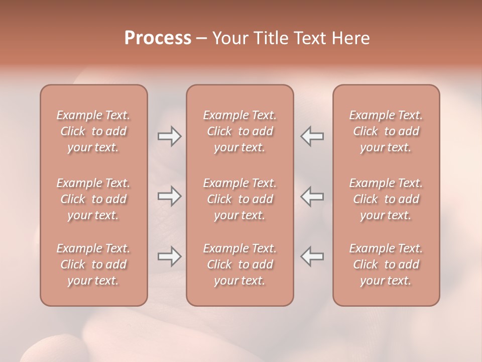 Mother's And Baby's Hands - Sepia PowerPoint Template