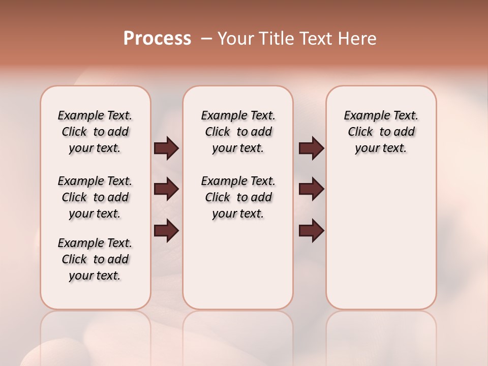 Mother's And Baby's Hands - Sepia PowerPoint Template