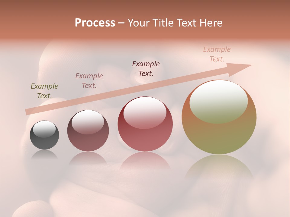 Mother's And Baby's Hands - Sepia PowerPoint Template