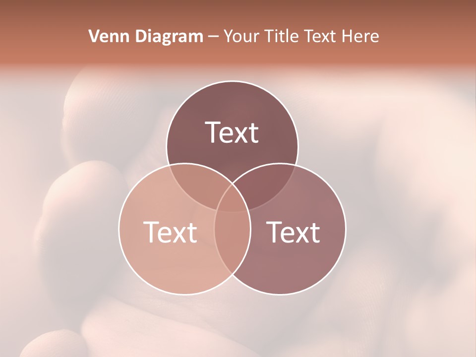 Mother's And Baby's Hands - Sepia PowerPoint Template