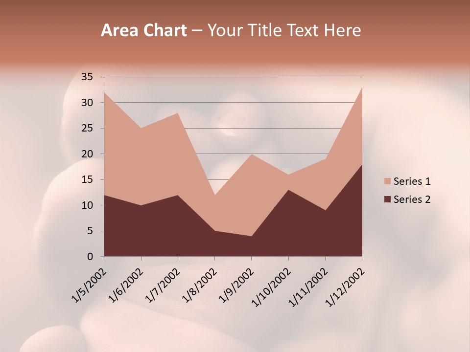Mother's And Baby's Hands - Sepia PowerPoint Template