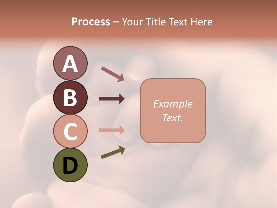 Mother's And Baby's Hands - Sepia PowerPoint Template