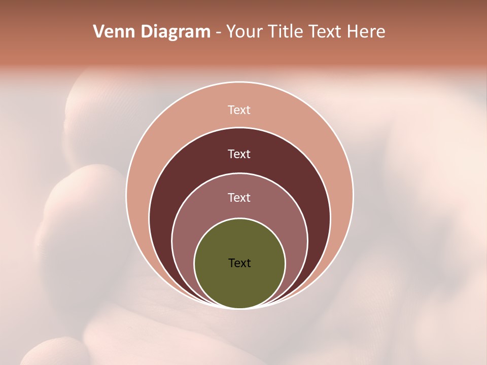 Mother's And Baby's Hands - Sepia PowerPoint Template