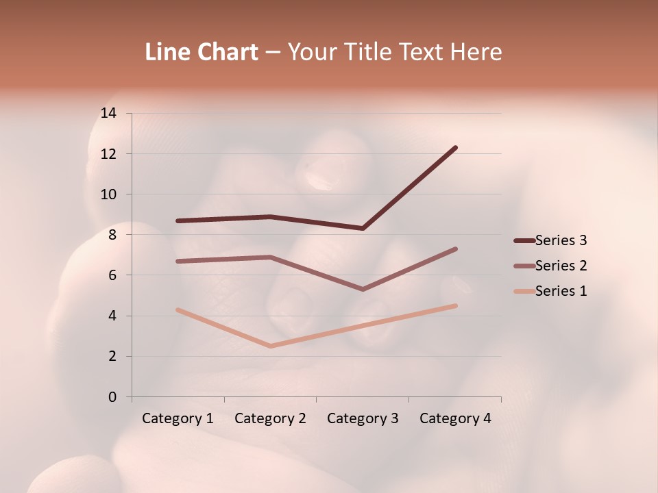 Mother's And Baby's Hands - Sepia PowerPoint Template