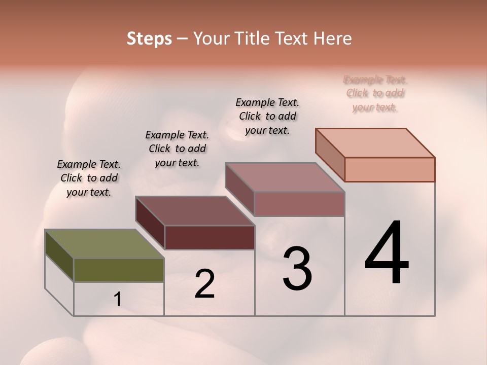 Mother's And Baby's Hands - Sepia PowerPoint Template