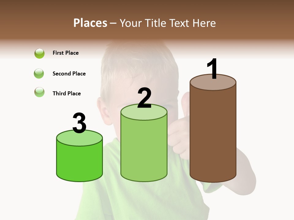 Boy Giving Ok PowerPoint Template