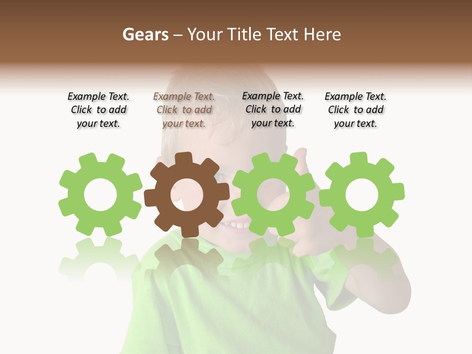 Boy Giving Ok PowerPoint Template