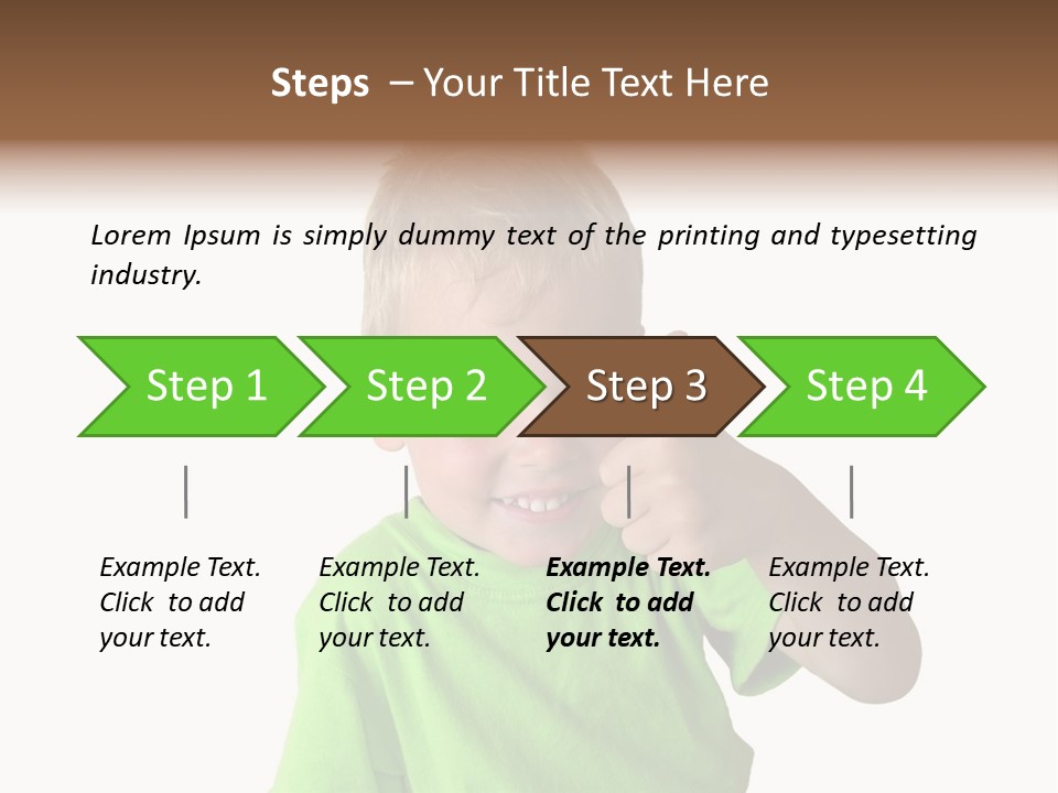 Boy Giving Ok PowerPoint Template
