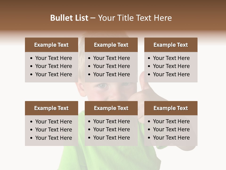 Boy Giving Ok PowerPoint Template