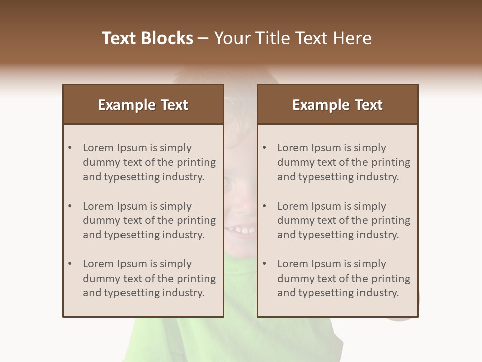 Boy Giving Ok PowerPoint Template