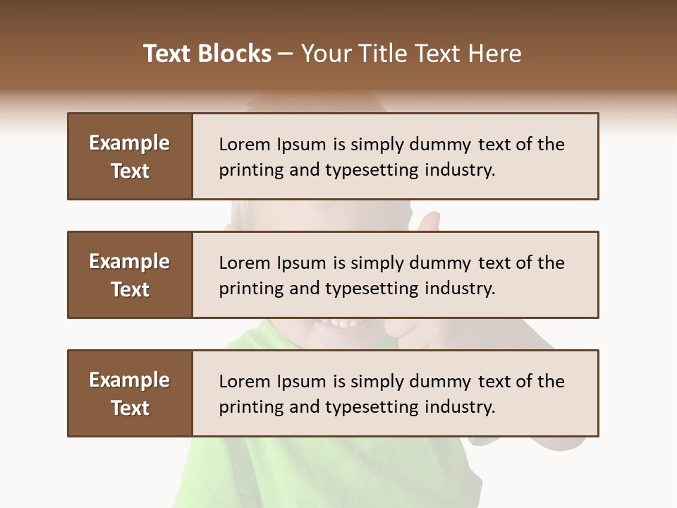 Boy Giving Ok PowerPoint Template
