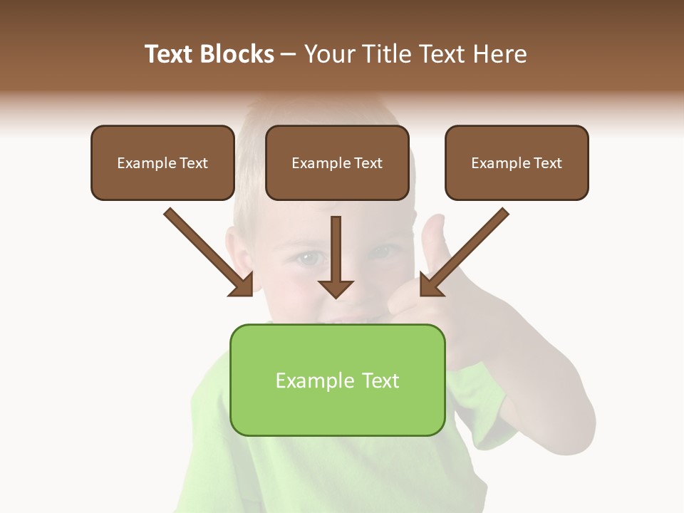 Boy Giving Ok PowerPoint Template
