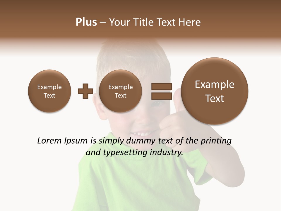 Boy Giving Ok PowerPoint Template