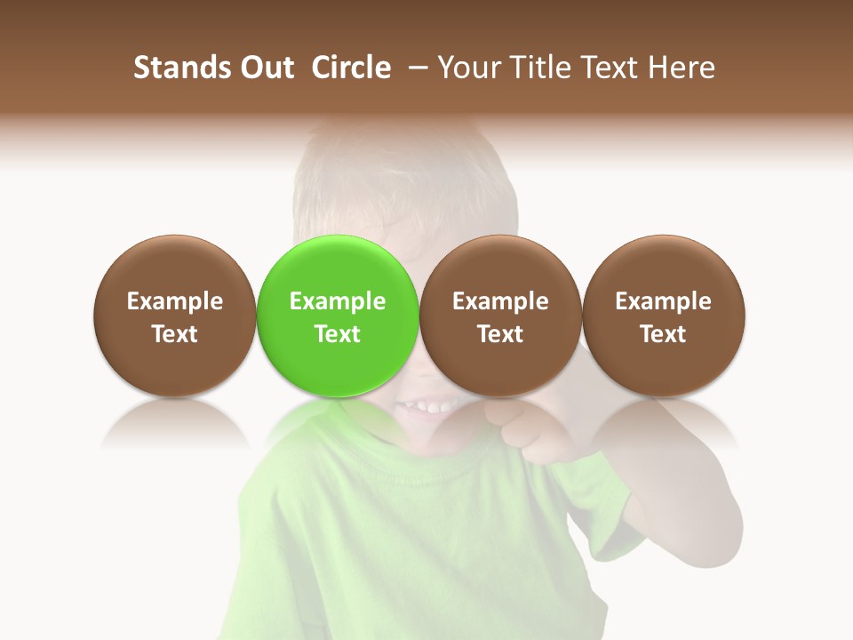 Boy Giving Ok PowerPoint Template