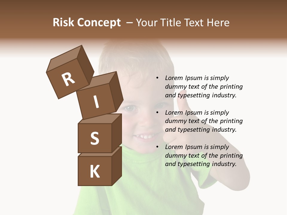 Boy Giving Ok PowerPoint Template