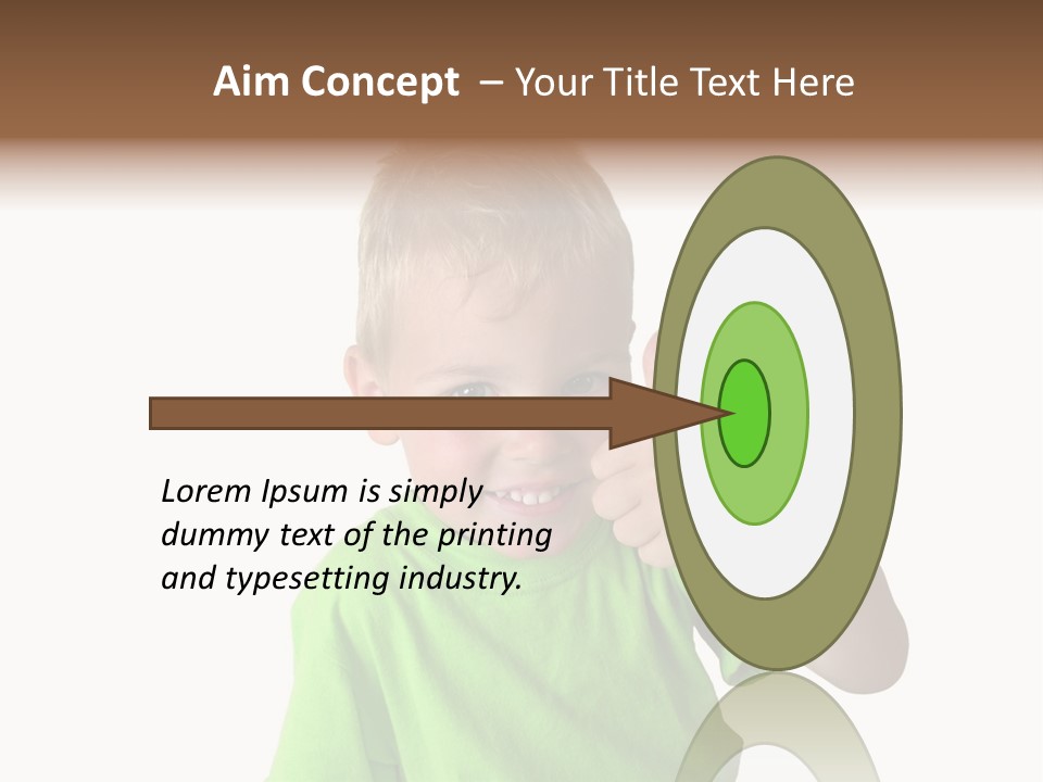 Boy Giving Ok PowerPoint Template