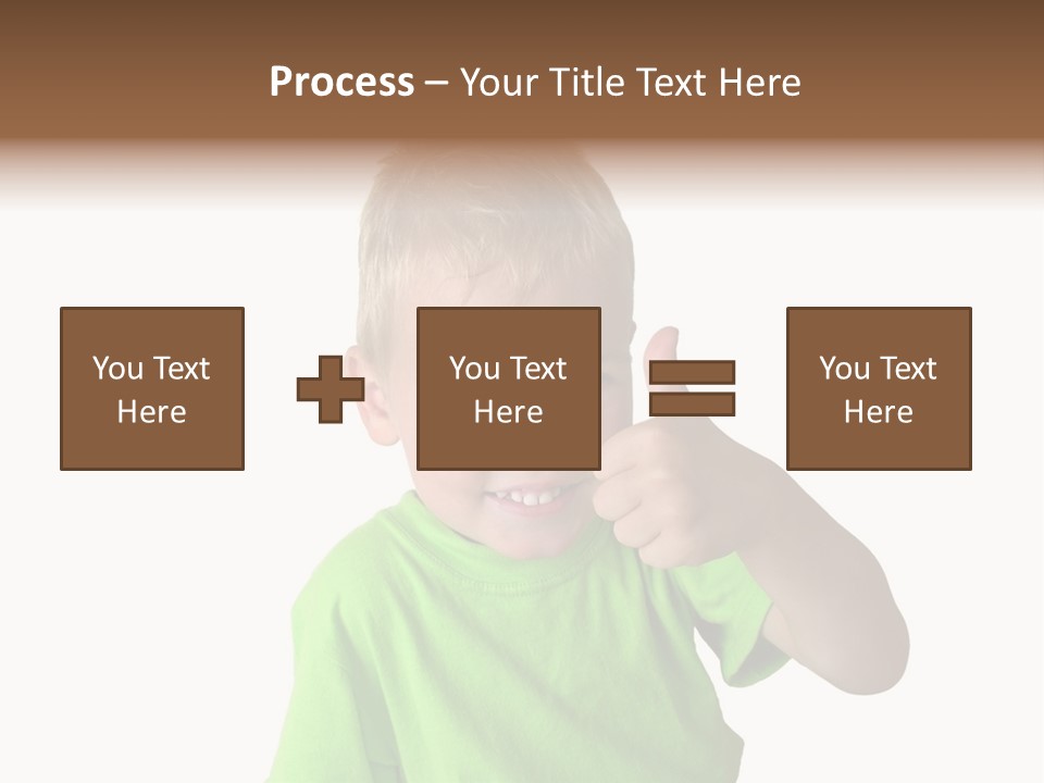 Boy Giving Ok PowerPoint Template