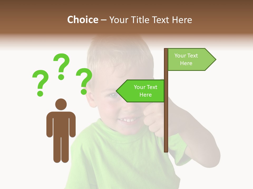 Boy Giving Ok PowerPoint Template