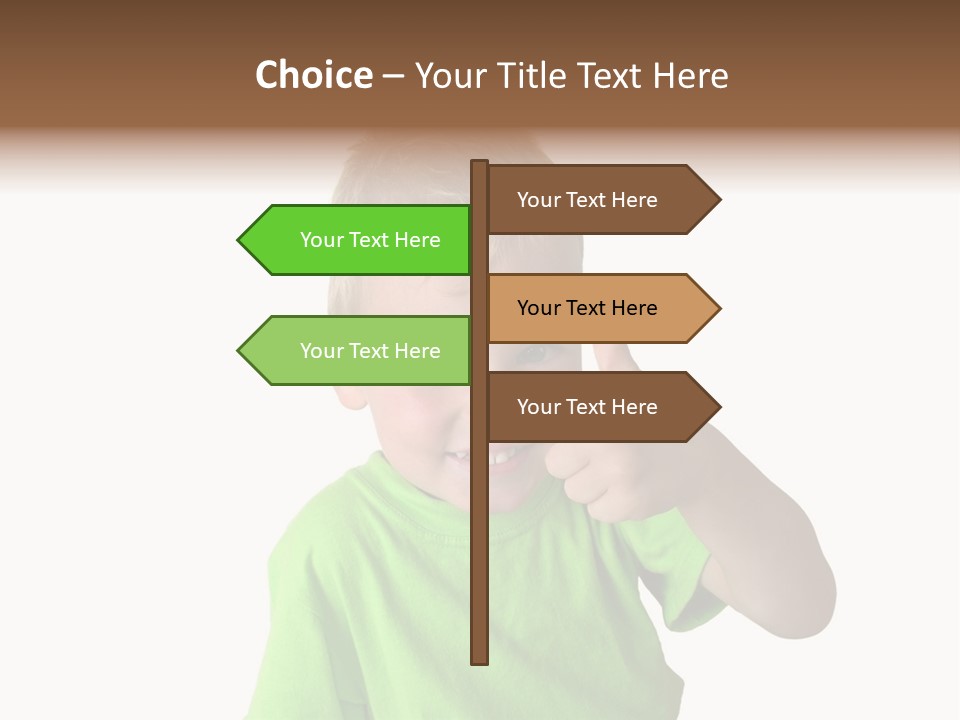 Boy Giving Ok PowerPoint Template