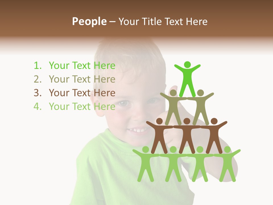 Boy Giving Ok PowerPoint Template
