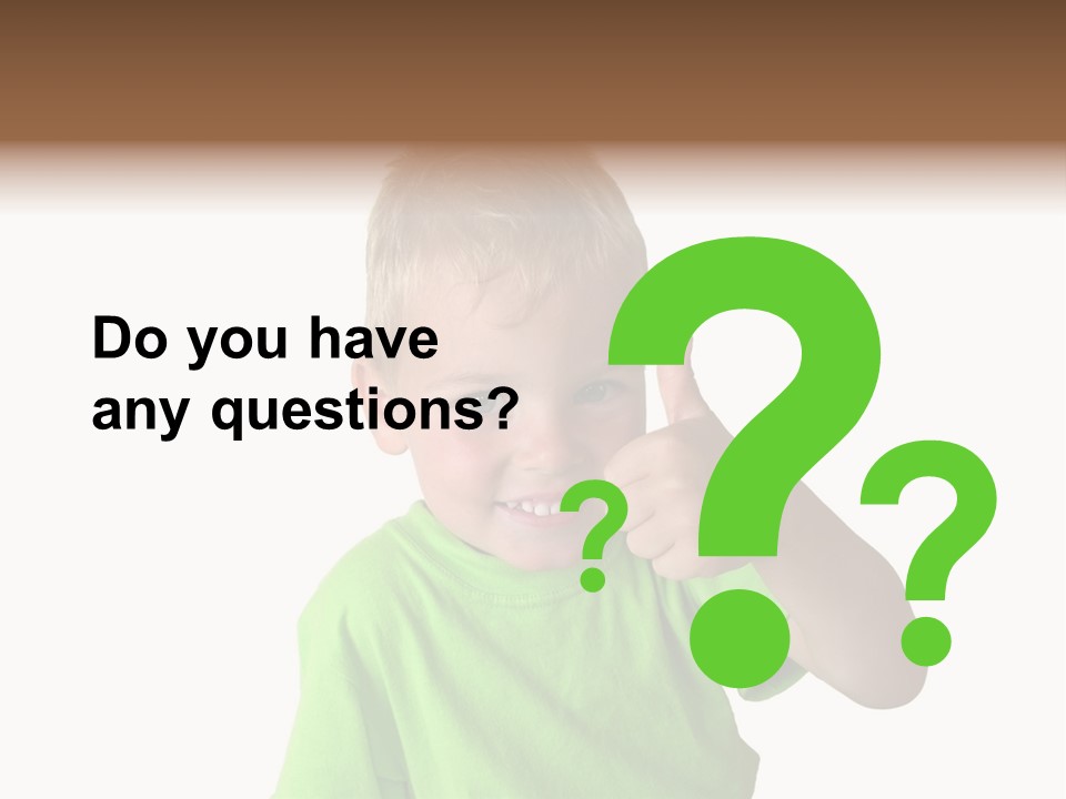 Boy Giving Ok PowerPoint Template