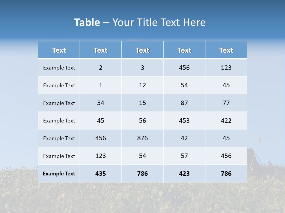 Businessman Wearing White Shirt And Tie Meditating On Grass With His Shoes Off Over Clear Blue Sky PowerPoint Template