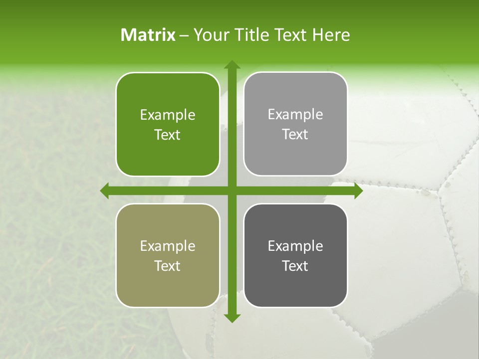 A Worn-Out Soccer Ball PowerPoint Template