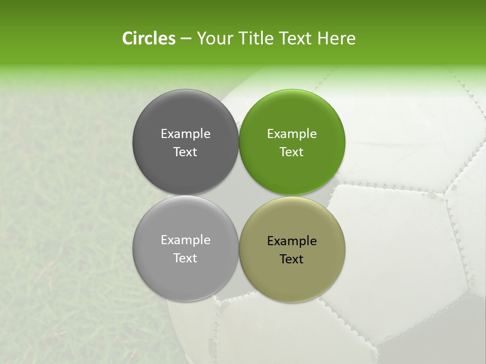 A Worn-Out Soccer Ball PowerPoint Template