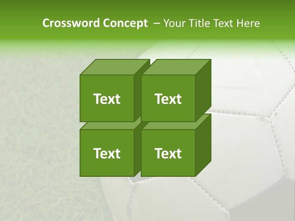 A Worn-Out Soccer Ball PowerPoint Template