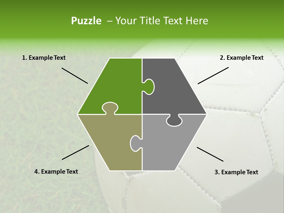 A Worn-Out Soccer Ball PowerPoint Template