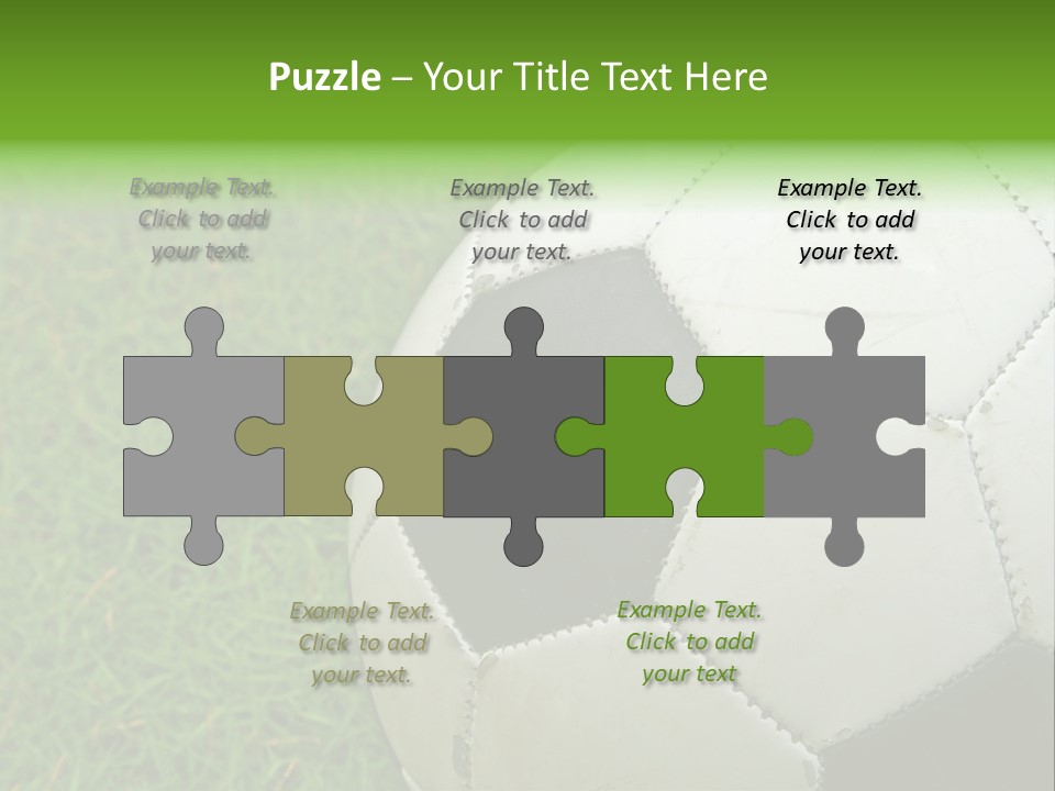 A Worn-Out Soccer Ball PowerPoint Template