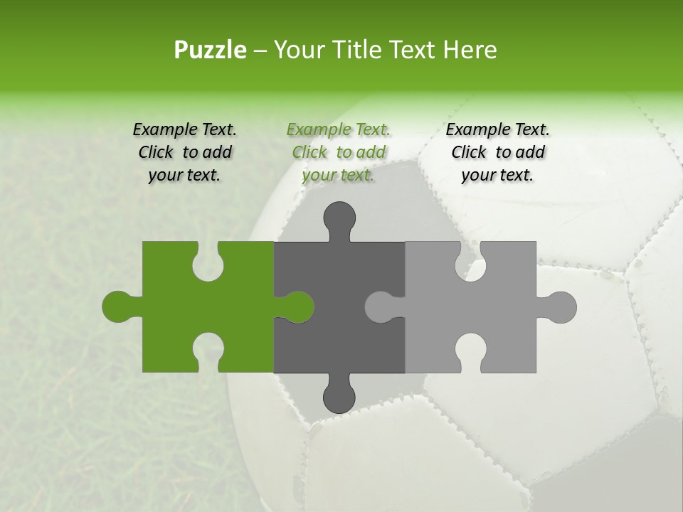 A Worn-Out Soccer Ball PowerPoint Template