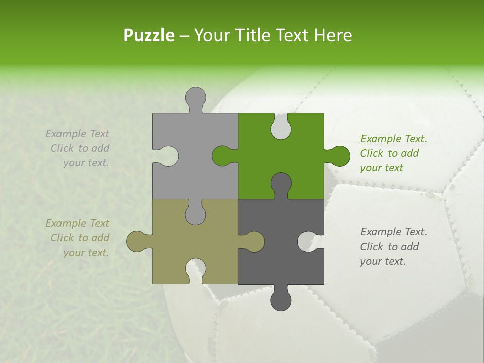 A Worn-Out Soccer Ball PowerPoint Template