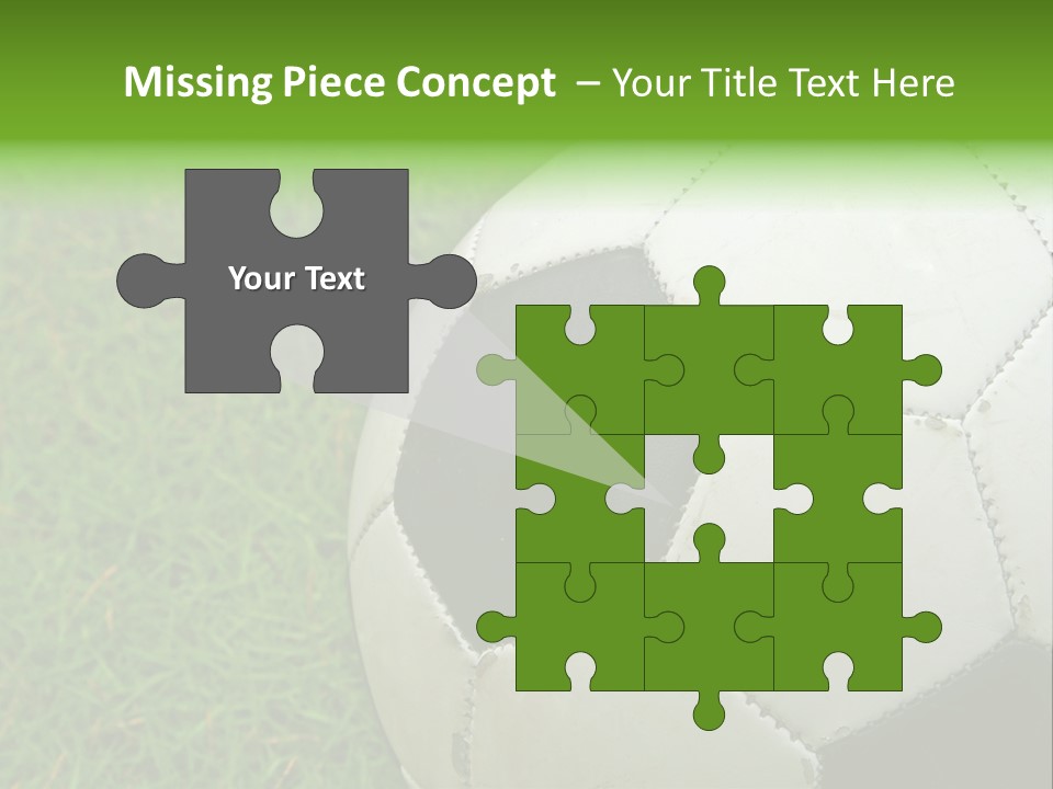 A Worn-Out Soccer Ball PowerPoint Template