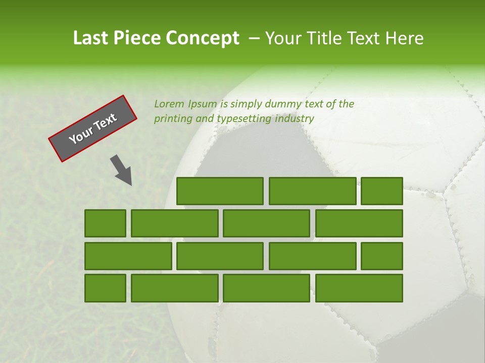 A Worn-Out Soccer Ball PowerPoint Template
