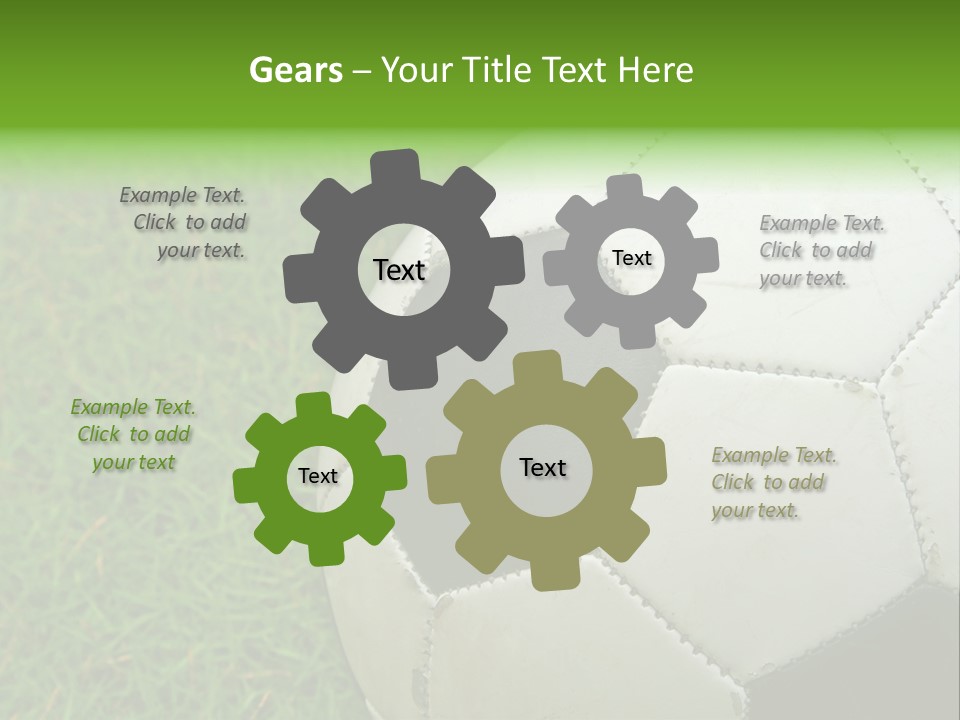 A Worn-Out Soccer Ball PowerPoint Template
