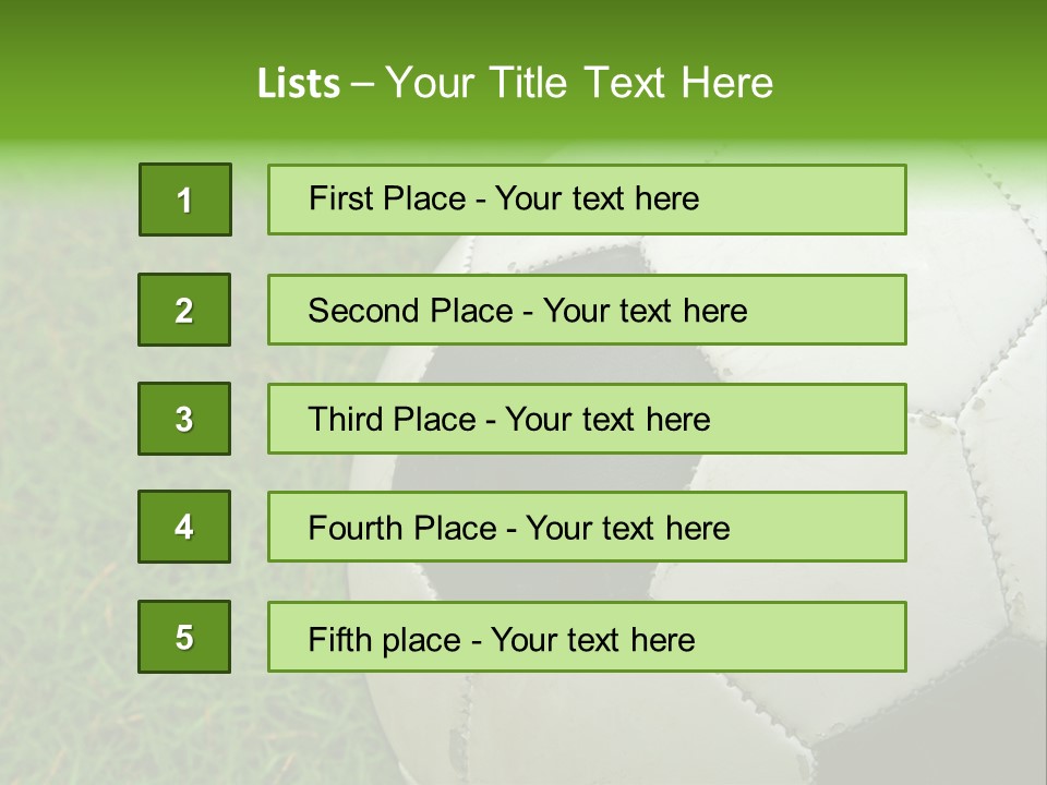 A Worn-Out Soccer Ball PowerPoint Template