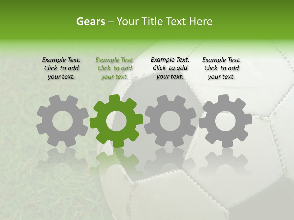 A Worn-Out Soccer Ball PowerPoint Template