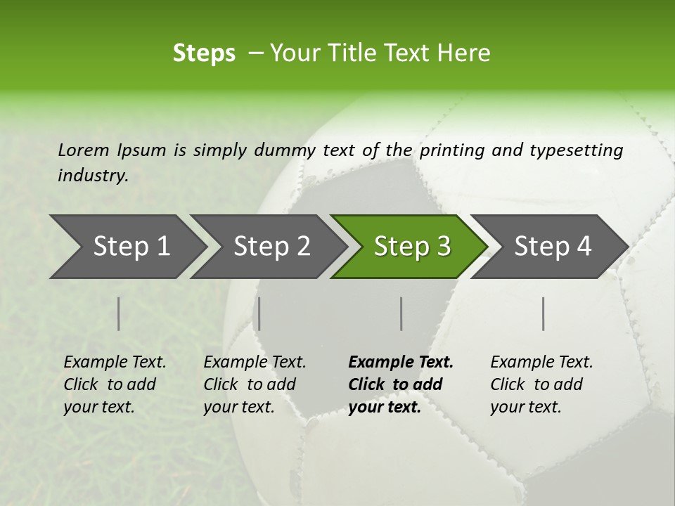 A Worn-Out Soccer Ball PowerPoint Template
