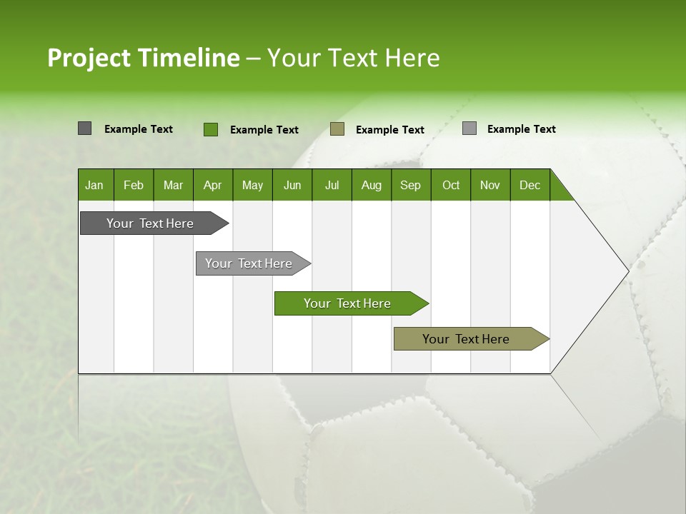 A Worn-Out Soccer Ball PowerPoint Template